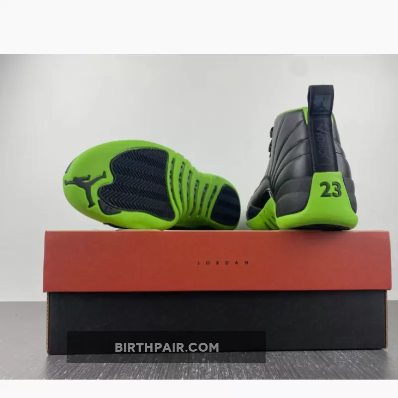 Jordan 12 Black And Green / Air Jordan 12 Black/Neon Green