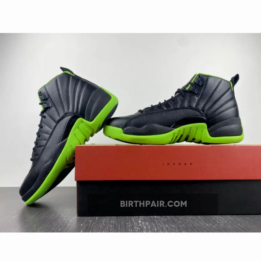 Jordan 12 Black And Green / Air Jordan 12 Black/Neon Green