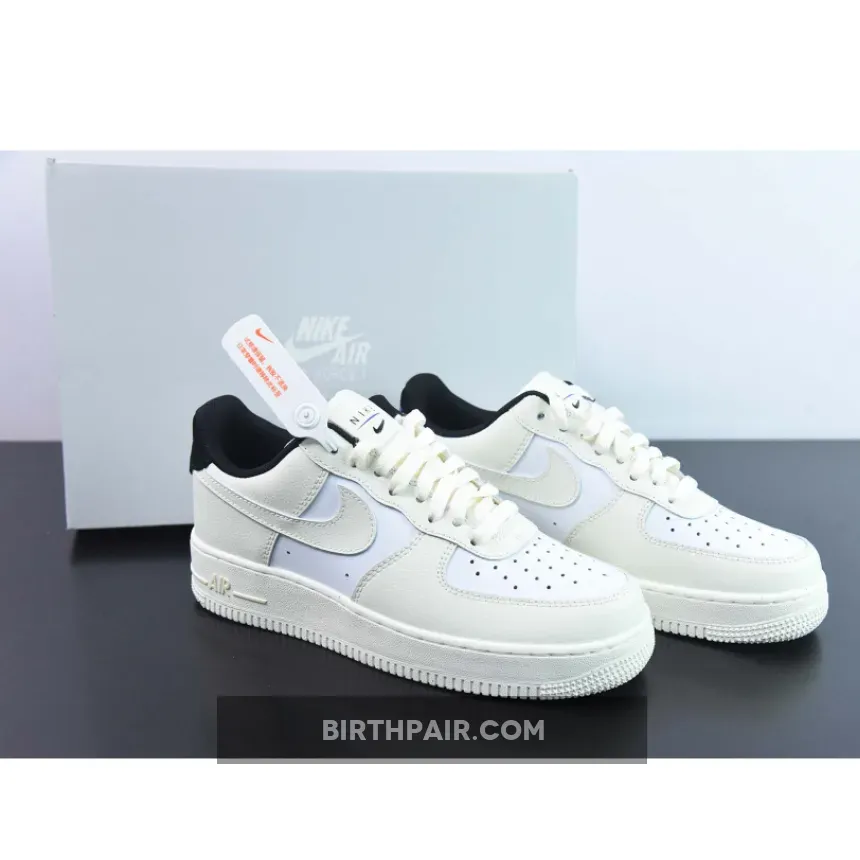 Nike Air Force 1 Low Sail/Coconut Milk-Black Coconut Air Forces