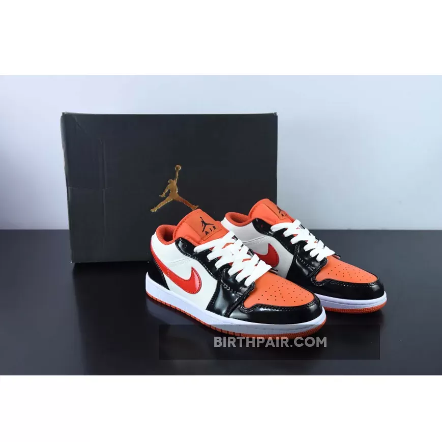Air Jordan 1 Low 'Halloween' Team Orange/Black-Sail-Iron Grey / air jordan 1 halloween