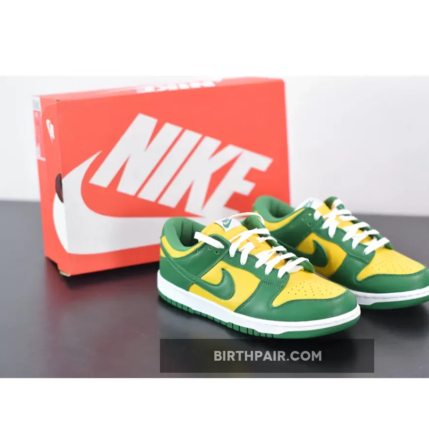 Brazil Dunk Sb / Nike Dunk Low SP 'Brazil' Varsity Maize/Pine Green-White