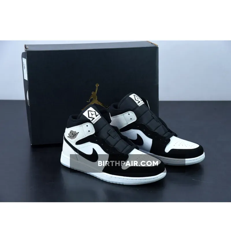 Air Jordan 1 Mid 'Diamond Shorts' Black White DH6933-100 / air jordan 1 mid diamond shorts
