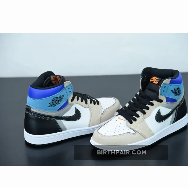 Air Jordan 1 High OG Pro White/Multi-Color-Total Orange / Air Jordan 1 High Og Prototype