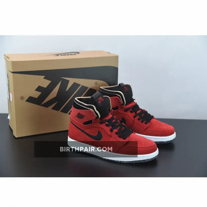 Jordan 1 High Zoom Crater Red Suede Red Suede Jordan 1