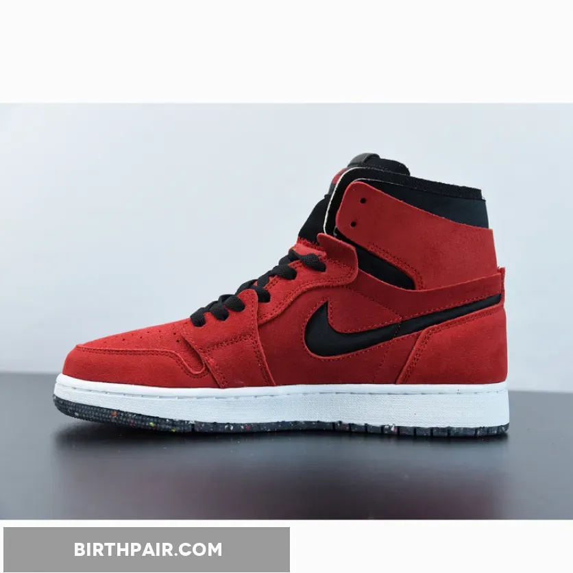 Jordan 1 High Zoom Crater Red Suede Red Suede Jordan 1