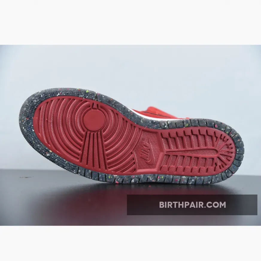 Jordan 1 High Zoom Crater Red Suede Red Suede Jordan 1