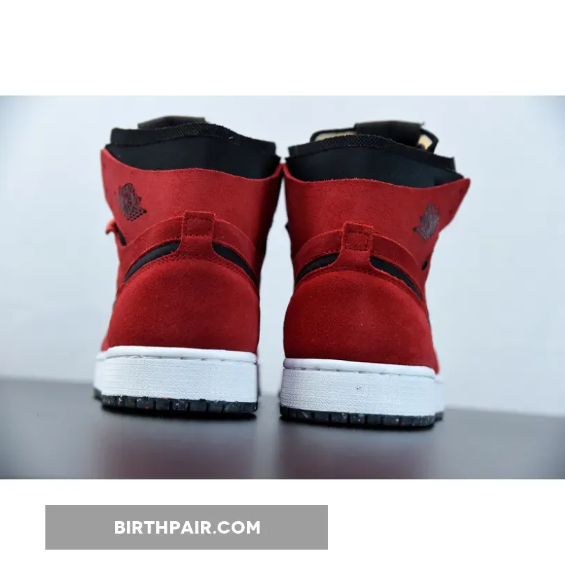 Jordan 1 High Zoom Crater Red Suede Red Suede Jordan 1