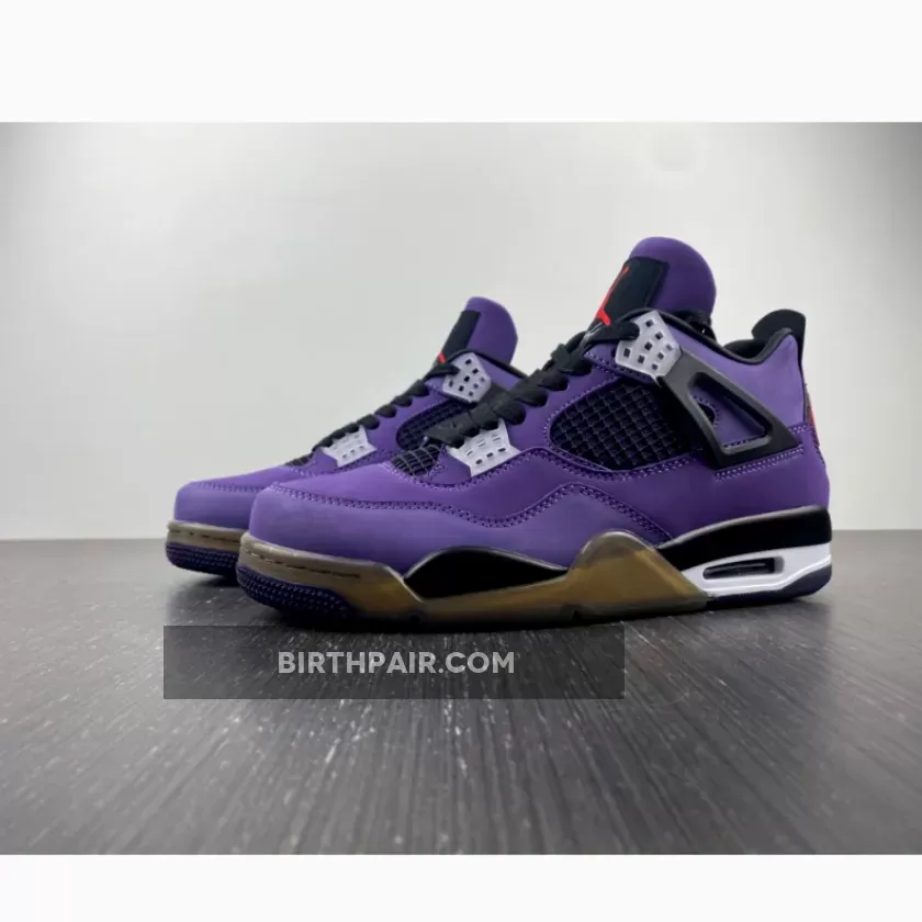 Travis Scott X Air Jordan 4 Purple Dynasty New Releases