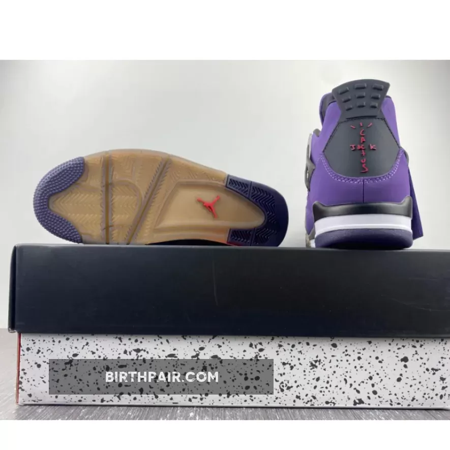 Travis Scott X Air Jordan 4 Purple Dynasty New Releases