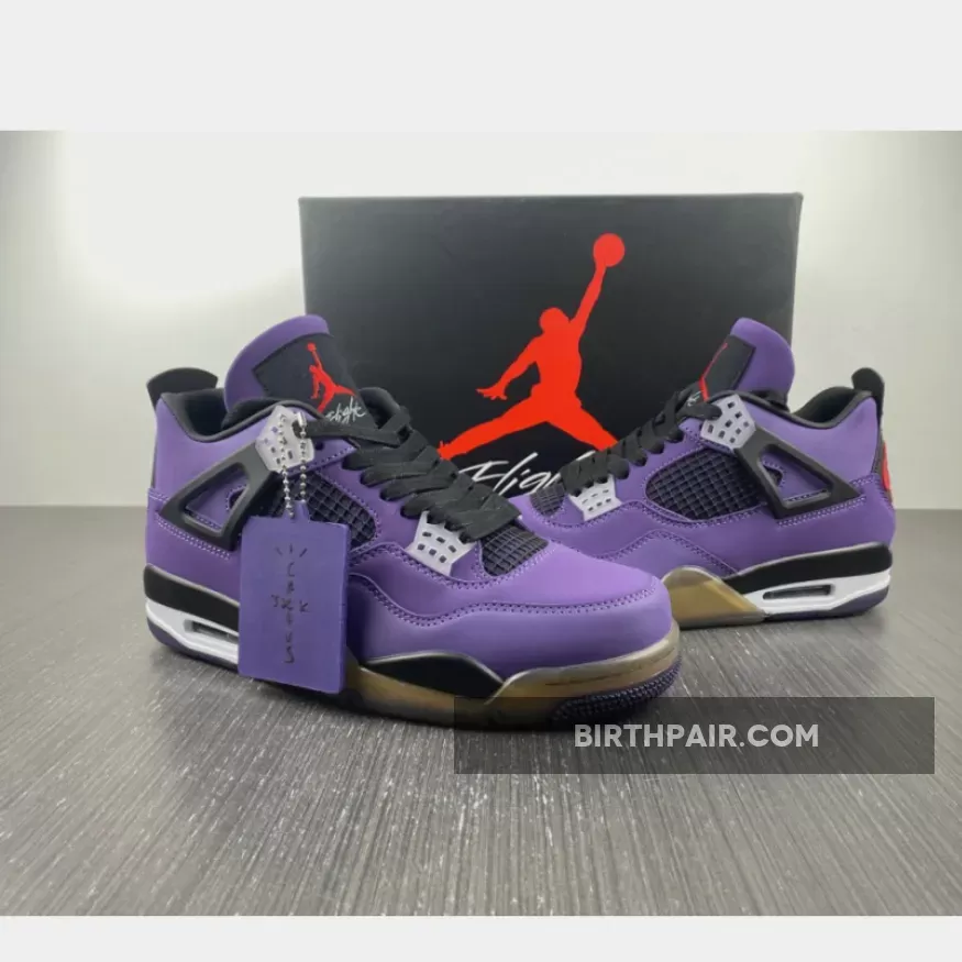 Travis Scott X Air Jordan 4 Purple Dynasty New Releases