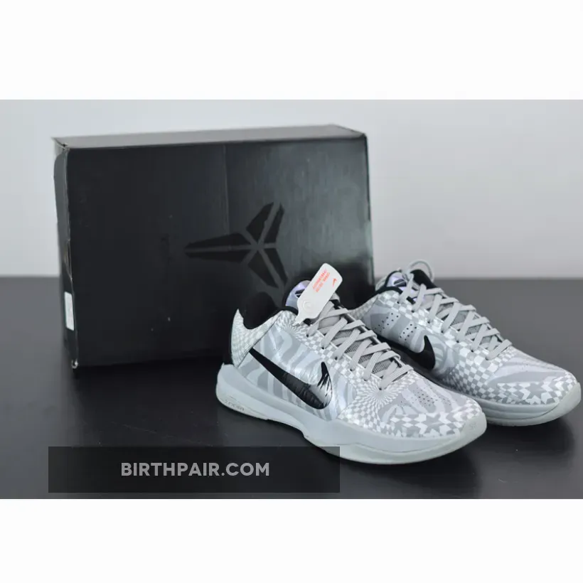 Kobe 4 Demar Derozan Pe Pink / Nike Kobe 5 Protro 'DeMar DeRozan' PE Grey/White-Black