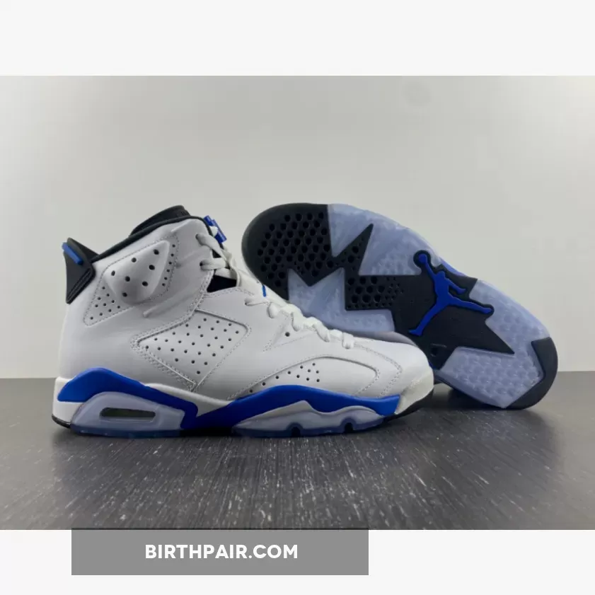 Nike Air Jordan 6 Retro Sport Blue 384664-107 - Jordan Retro 6 Blue