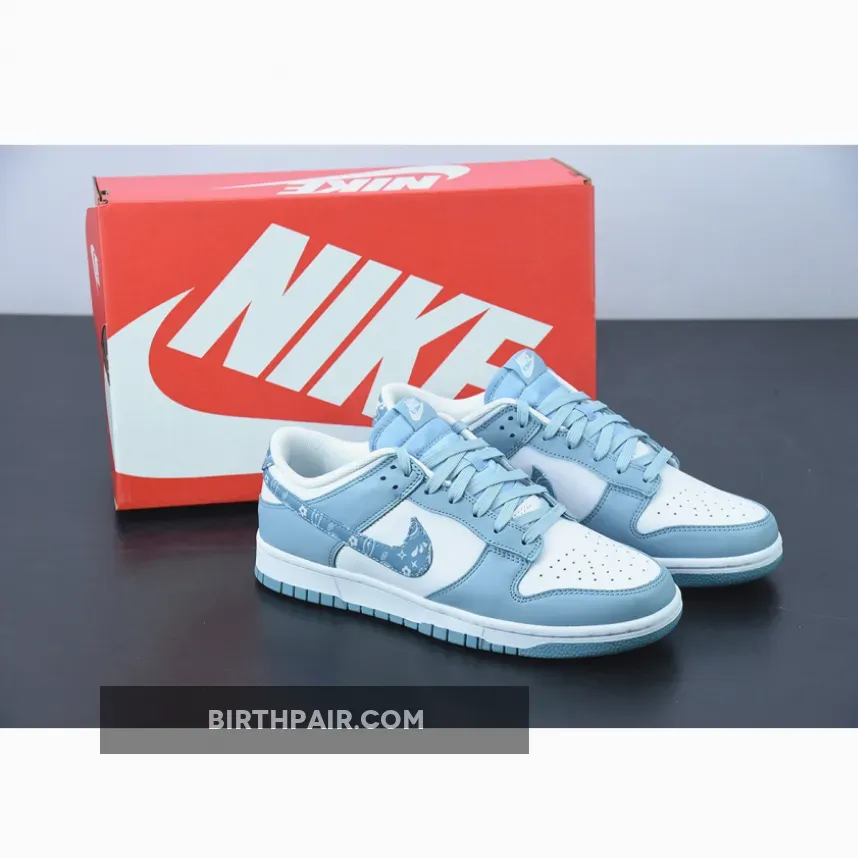 Nike Dunk Low Blue Paisley - Womens Paisley Dunks DH4401-101