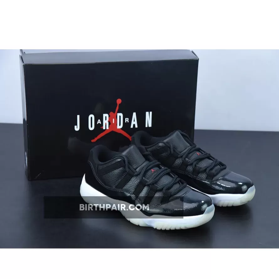 Kids Air Jordan 11 Low 72 10 Black White AV2187-001 #air retro 11 low
