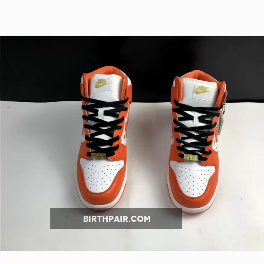 Supreme Nike Dunk High, Supreme x Nike SB Dunk High Pro 'Orange Stars'
