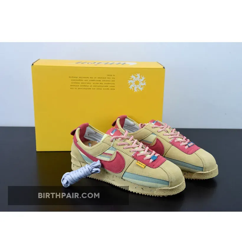 Nike Cortez Pink And White / Union x Nike Cortez Beige Pink