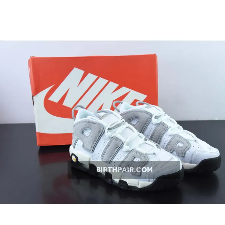 Womens Nike Uptempo Nike Air More Uptempo 'Mulberry' White/Rosewood/Wolf Grey/Black/Clear