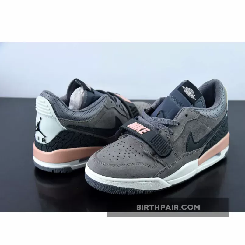 Jordan 8 Gunsmoke / Jordan Legacy 312 Low Gunsmoke Coral Stardust