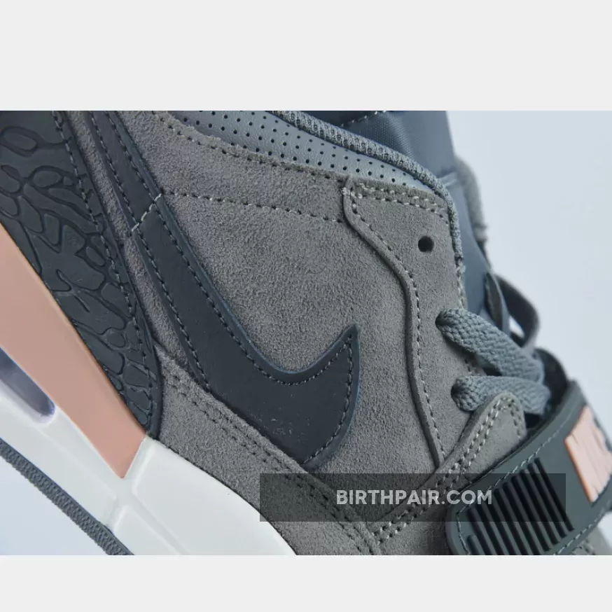 Jordan 8 Gunsmoke / Jordan Legacy 312 Low Gunsmoke Coral Stardust