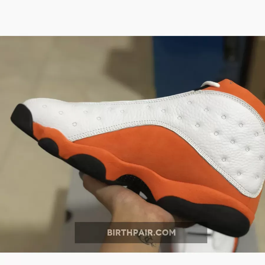 Air Jordan 13 Retro Black 'Starfish' #orange and black jordan 13