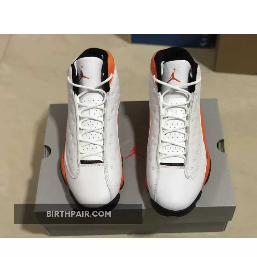 Air Jordan 13 Retro Black 'Starfish' #orange and black jordan 13