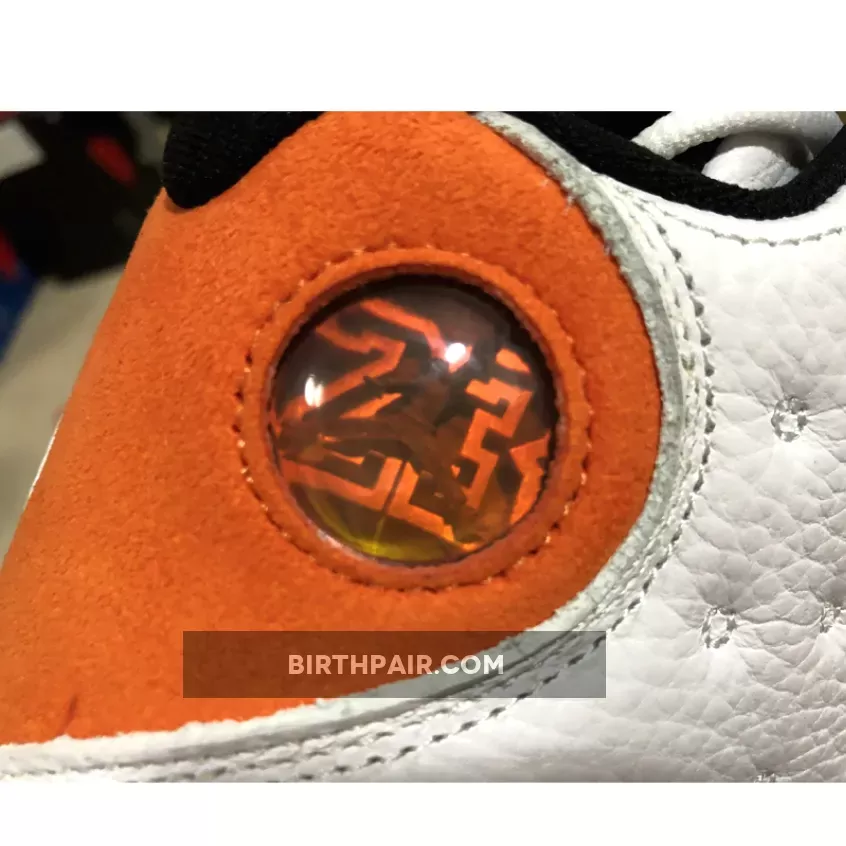Air Jordan 13 Retro Black 'Starfish' #orange and black jordan 13