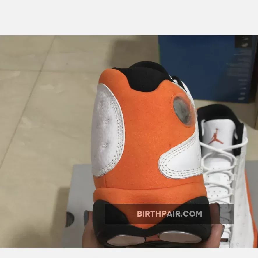 Air Jordan 13 Retro Black 'Starfish' #orange and black jordan 13