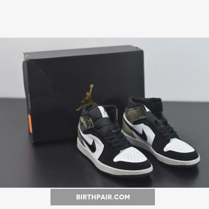 Air Jordan 1 Mid 'Camo Green' / camo ones