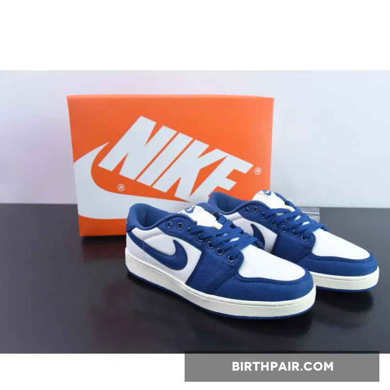 Air Jordan 1 KO Low White/Dark Royal Blue DX4981-103 / ajko 1 low