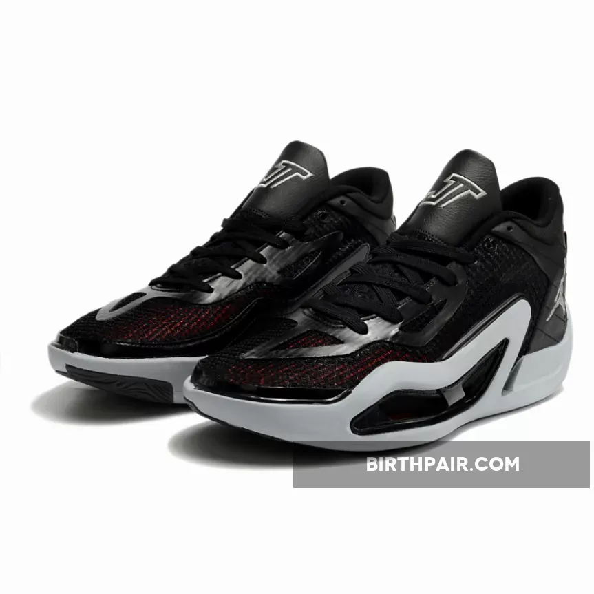 Discount Jordan Tatum 1 'Old School' Black/Metallic Silver-Wolf Grey DZ3323-001