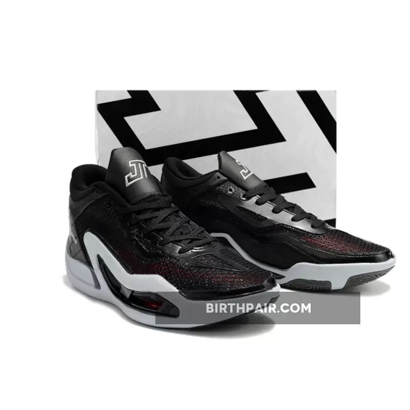 Discount Jordan Tatum 1 'Old School' Black/Metallic Silver-Wolf Grey DZ3323-001