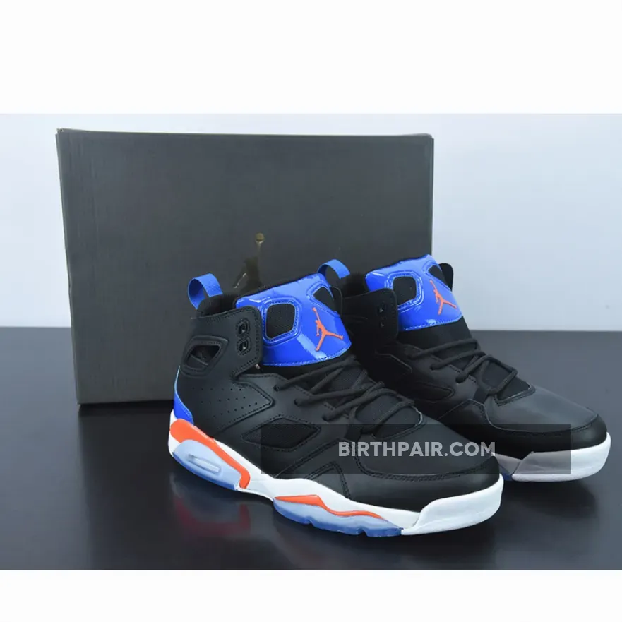 Jordan 4 Military Black Flight Club / Jordan Flightclub 91 Black Orange Blue