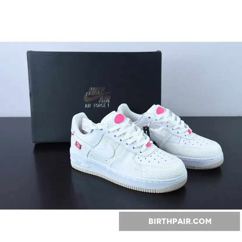 Nike Air Force 1 Low Pink Bling White/Pink DX6061-111 / nike dunk low pink bling