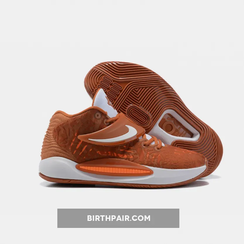 Nike KD 14 Brown White - kd14 white