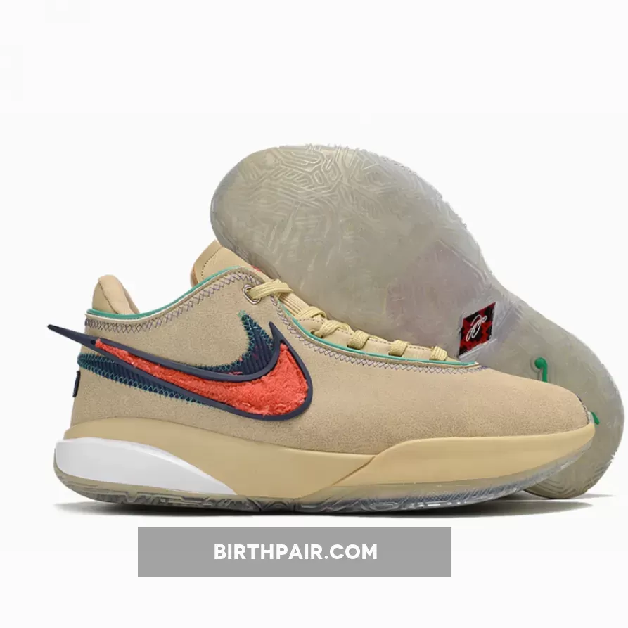 Nike LeBron 20 'Four Horsemen' Sesame/Light Crimson / Lebron 20 Color