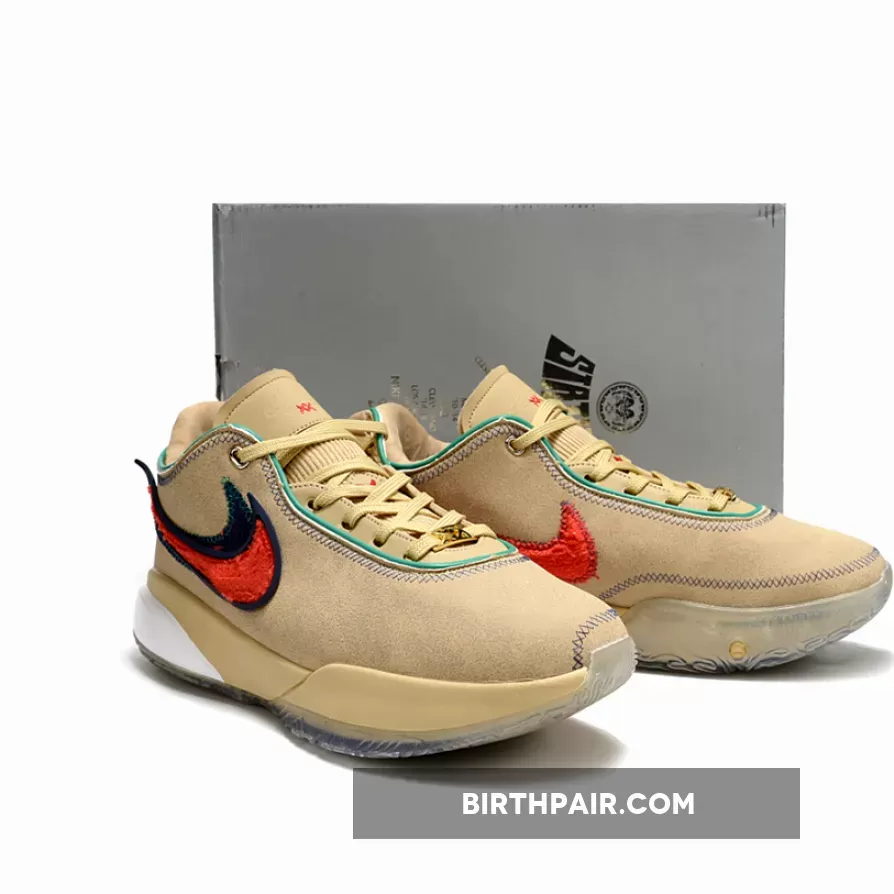 Nike LeBron 20 'Four Horsemen' Sesame/Light Crimson / Lebron 20 Color