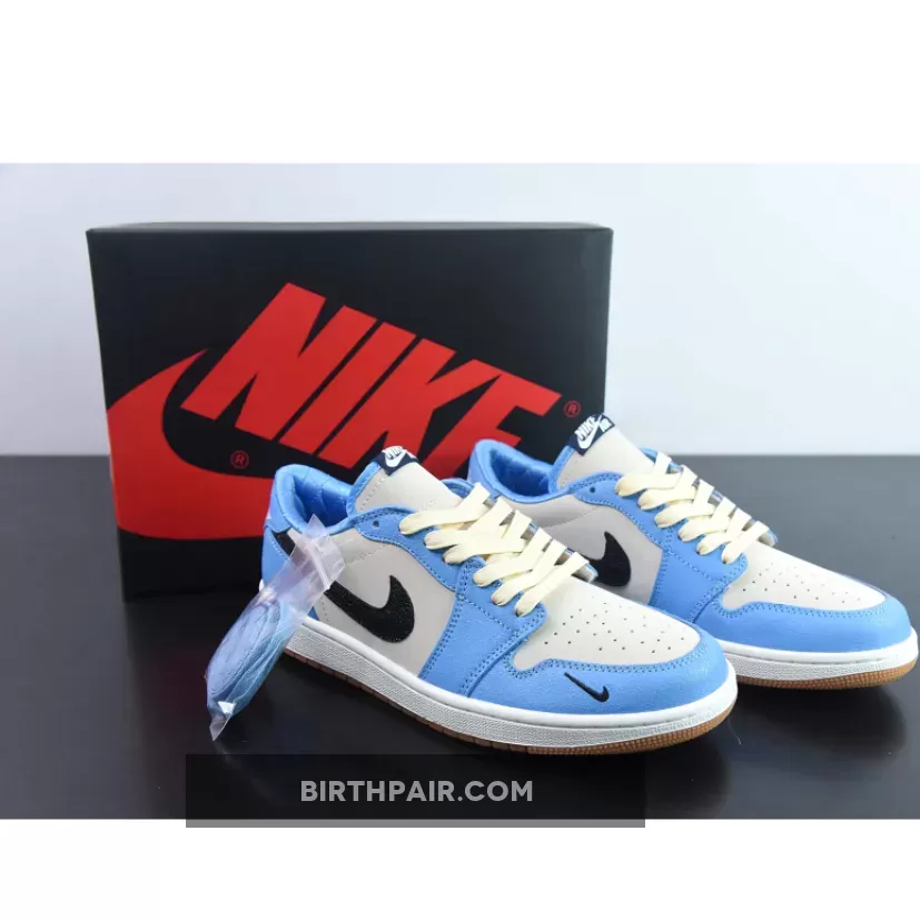 Air Jordan 1 Low OG "UNC" PE White Blue