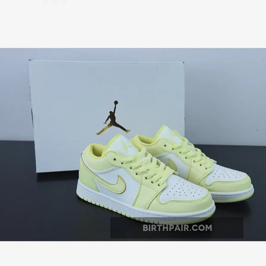 Lemonade Jordan 1 Air Jordan 1 Low Lemon Twist White
