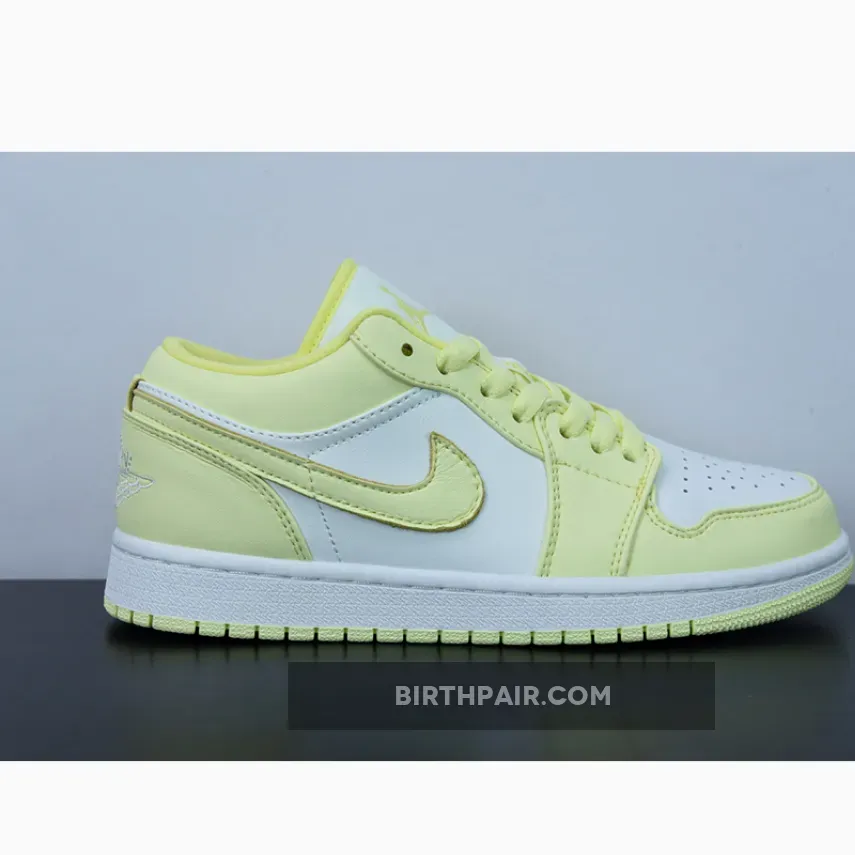 Lemonade Jordan 1 Air Jordan 1 Low Lemon Twist White