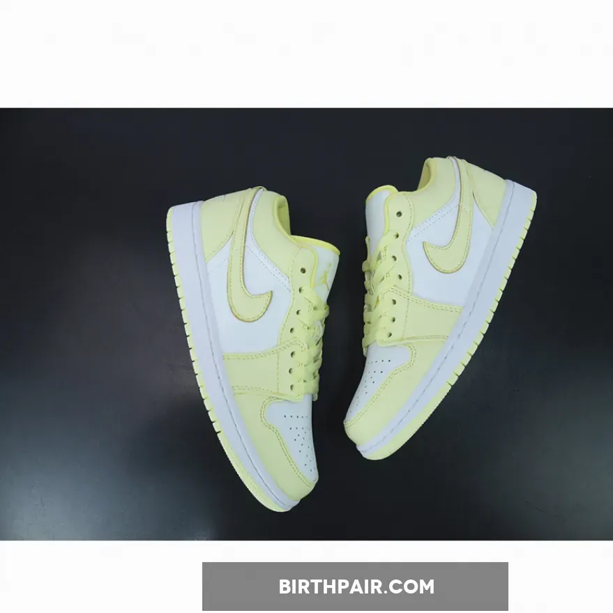 Lemonade Jordan 1 Air Jordan 1 Low Lemon Twist White