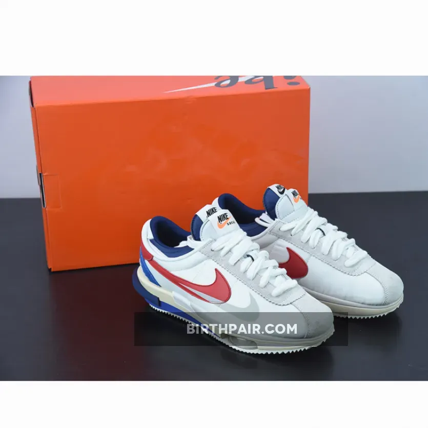 White Sacai / Sacai x Nike Cortez White Red Navy DQ0581-100