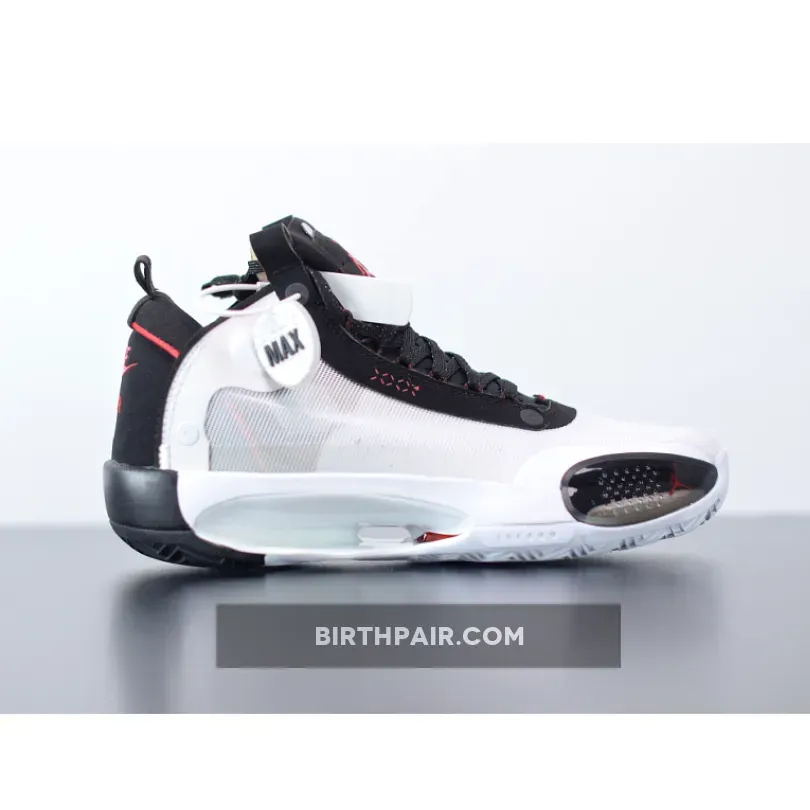 Jordan 34 Red, Air Jordan 34 'Bred' White Orbit Red