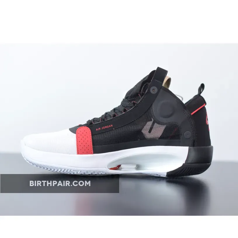 Jordan 34 Red, Air Jordan 34 'Bred' White Orbit Red