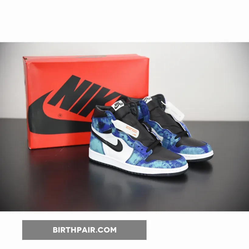 Tie Die Jordan 1 Air Jordan 1 Retro High 'Tie Dye' White/Black-Aurora Green