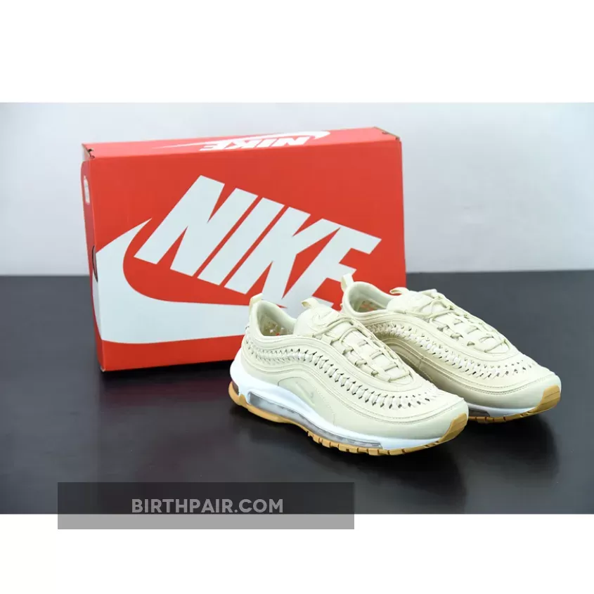 Yellow Nikes Air Max 97 Nike WMNS Air Max 97 LX Woven Cream Gum