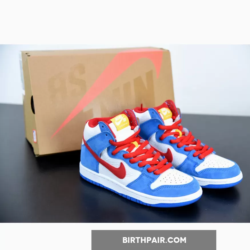 Nike SB Dunk High 'Doraemon' Light Photo Blue/University Red 1675870102 New Releases