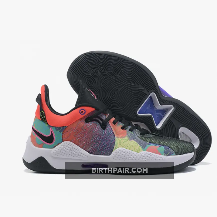 Nike Pg 5 Mismatched Multi-color / New Nike PG 5 Multi-Color Style