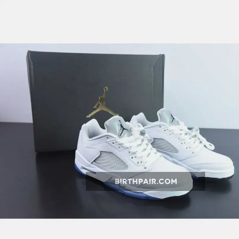 Nike Air Jordan 5 Low GS White Black For Womens | wolf grey 5