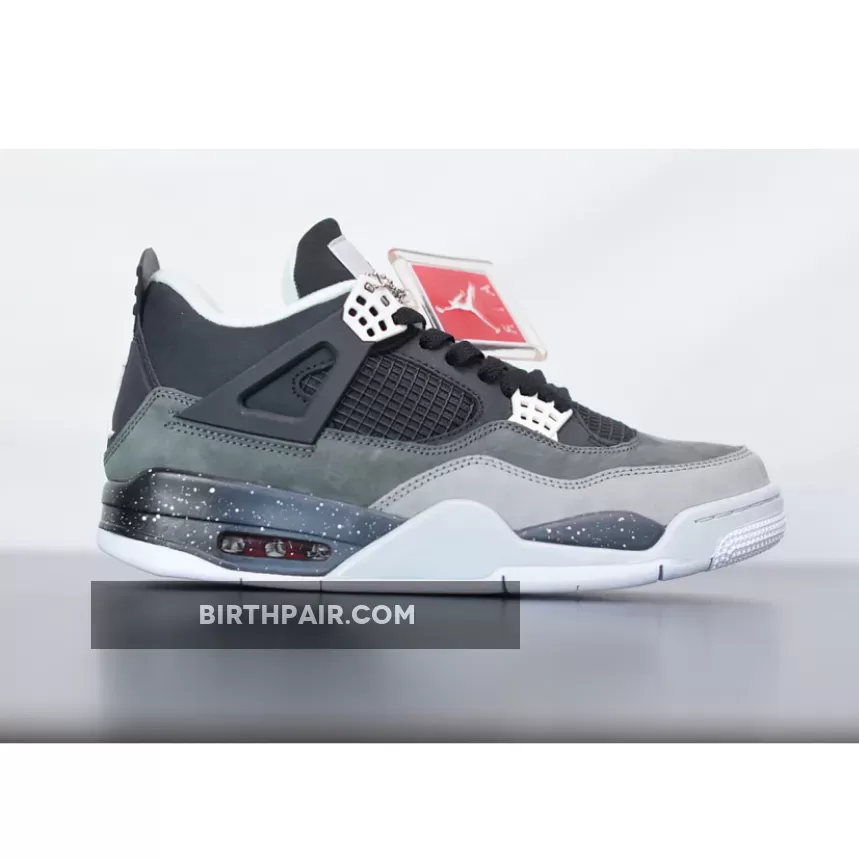 Air Jordan 4 Retro 'Fear Pack' Black/White-Cool Grey-Pure Platinum 626969-030 / Black And White Cool