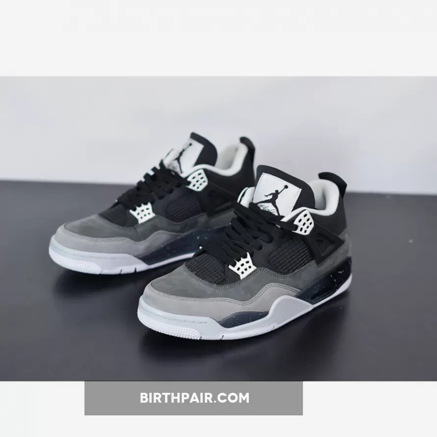Air Jordan 4 Retro 'Fear Pack' Black/White-Cool Grey-Pure Platinum 626969-030 / Black And White Cool